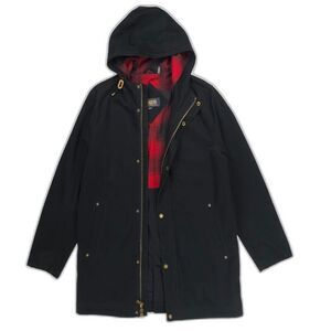 NWT Pendleton Black Hawk Hooded Canvas Jacket Western Boho Indie Gorpcore Plaid